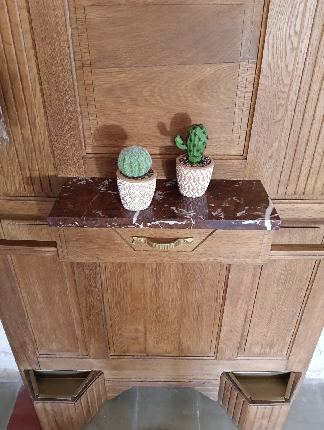 Coat rack solid oak wardrobe