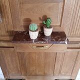 Coat rack solid oak wardrobe