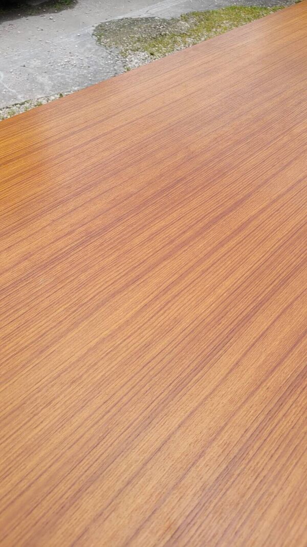 Ensemble salle à manger scandinave, 6 chaises avec table à rallonges 1950s