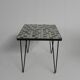Side table with tiles, side table with 225 mini tiles, 1950s.