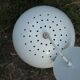 suspension eye ball lacquered white and chrome diameter 26cm