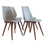 Set of 4 BAUMANN chairs from the 60s (model 840, Max Bill)