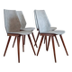 Set of 4 BAUMANN chairs from the 60s (model 840, Max Bill)