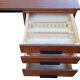 Modernist desk with double drawers in formica and metal, 1960.