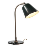 Lampe de bureau industrielle vintage en métal, France vers 1920