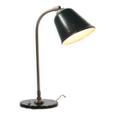 Lampe de bureau industrielle vintage en métal, France vers 1920