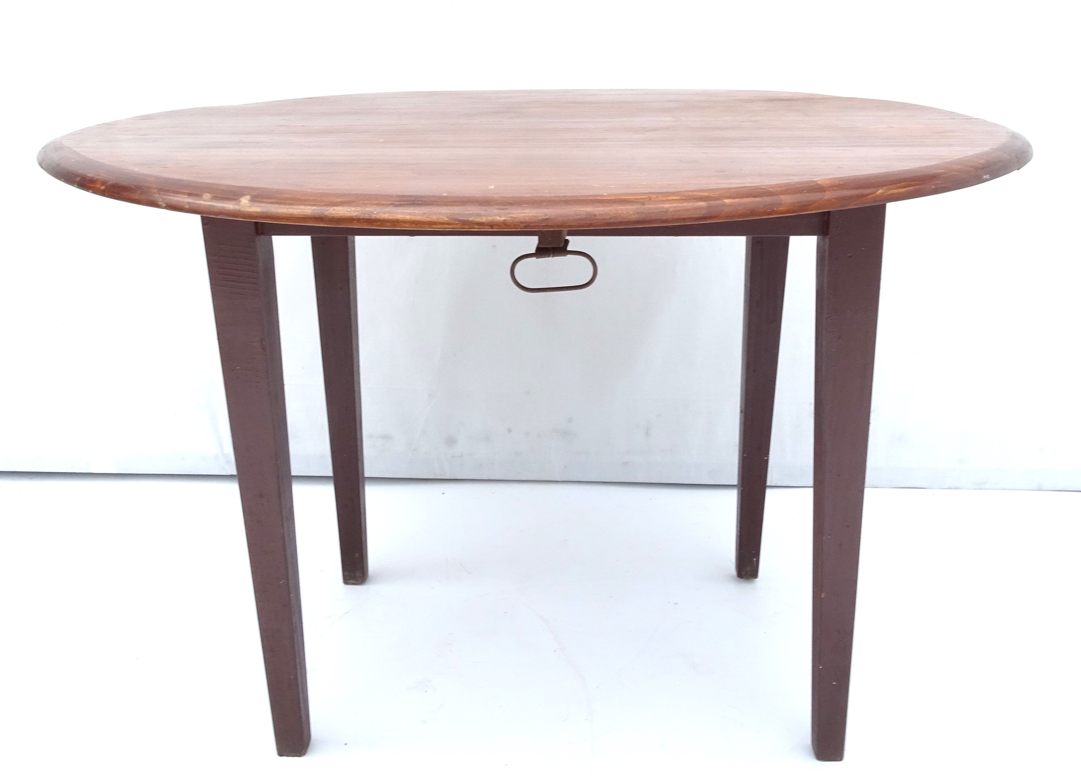 Table ronde à rabat