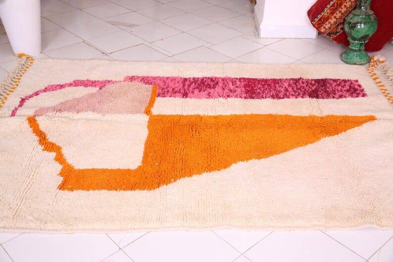Handmade Beni Ouraine rug, 150 x 250 cm, colorful