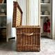 Trunk, woven wicker chest
