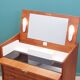 Teak dressing table, Scandinavian design, 1960s, manufactured by SW Finland