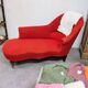 Old poppy red meridian sofa