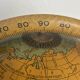 Vintage 1920 terrestrial globe world map metal USA - 25 cm