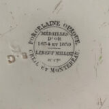 Pair of plate Creil Montereau - Napoleon