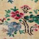 Ruby Red Vintage Floral Turkish Rug, Handmade Wool Carpet, 202x309 Cm
