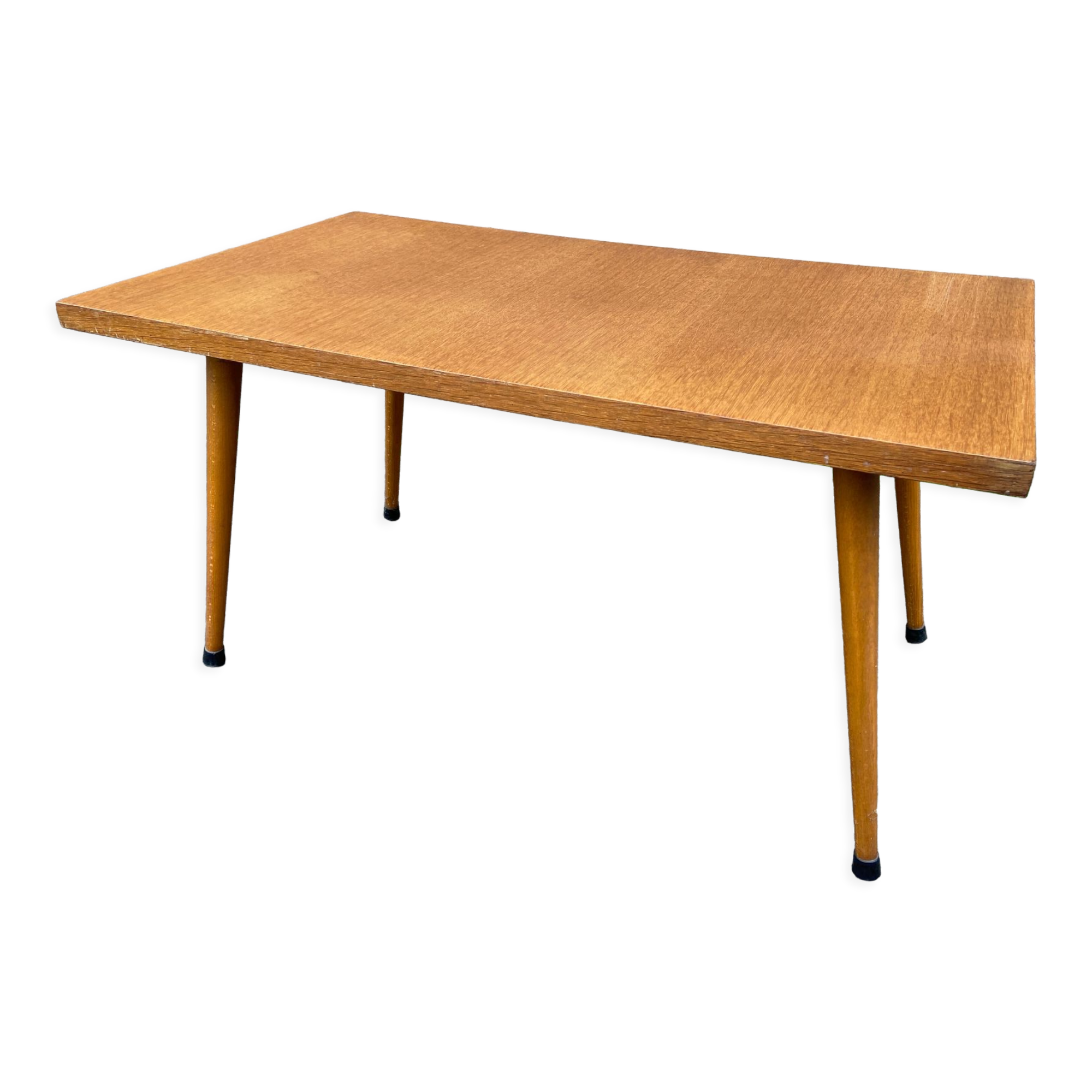 coffee table Formica French laminate vintage design 1960 Scandinavian base