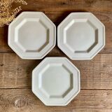 3 Johnson Brothers England Beaded Dessert Plates