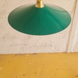 Pendant lamp in enamelled sheet metal