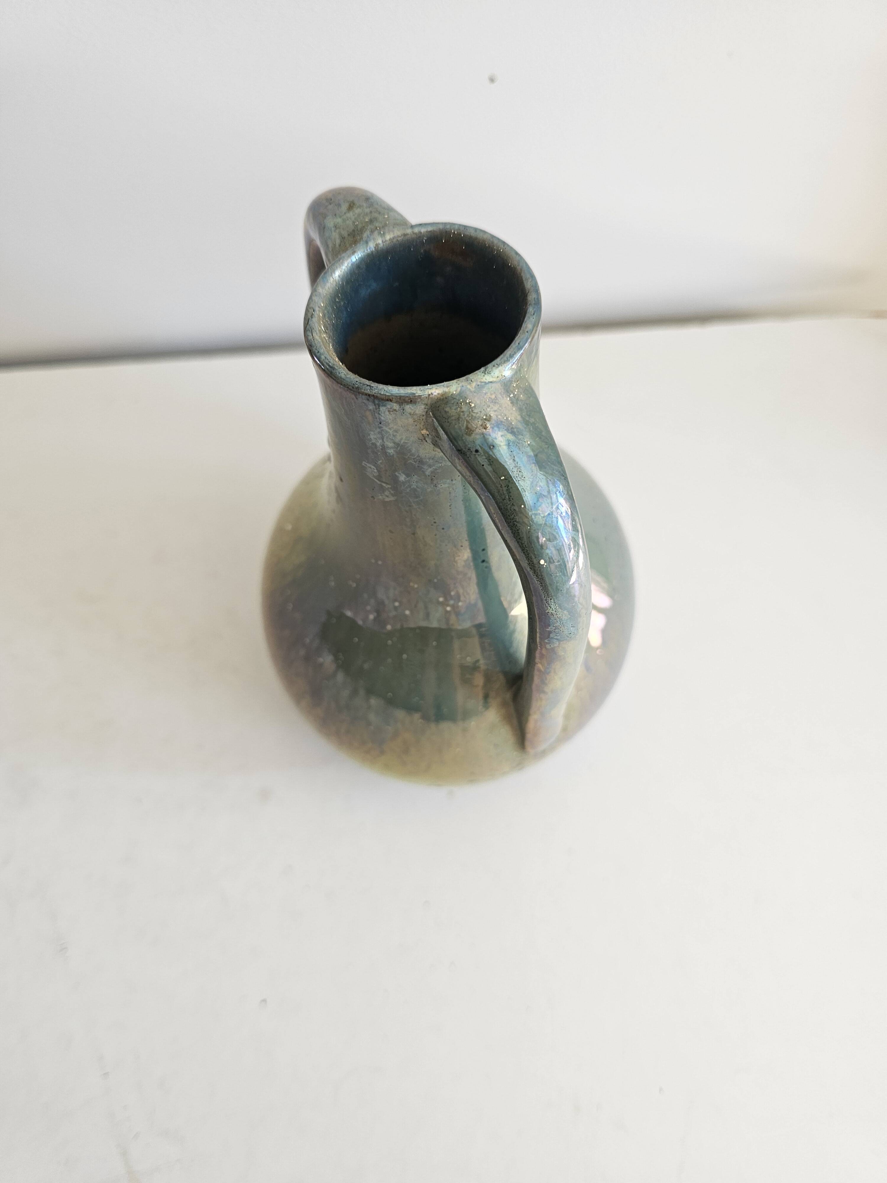 Vase Grès flammé de Rambervillers Alphonse Cytère Unis France Années 30's