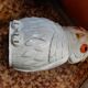 Umbrella holder owl in ceramic