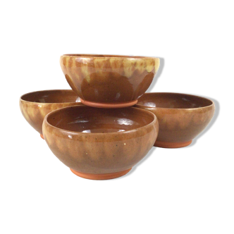 Set of 4 bowls in Morvan sandstone