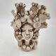 Caltagirone head vase ceramic italy