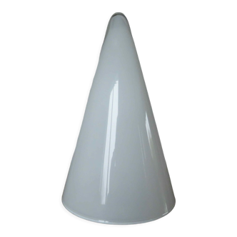 Glass lamp "Teepee", SCE editor, iceberg look, white version 1980