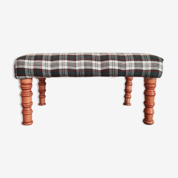 Bench for children Scottish wood and fabric