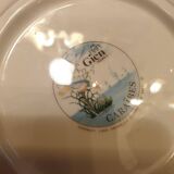 6 Gien France Caribbean Magellan pattern soup plates