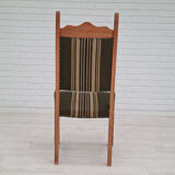 Original Danish design, 1960s,  set of high back dinning chairs, oak wood