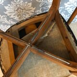 Two vintage chairs compass feet, 1950