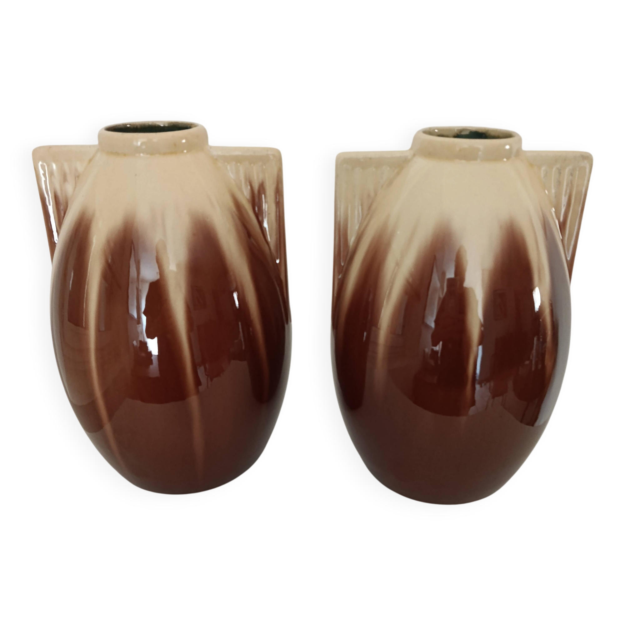 pair of vases by Gustave de Bryn
