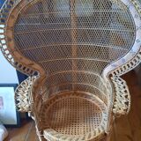 Emmanuelle rattan armchair