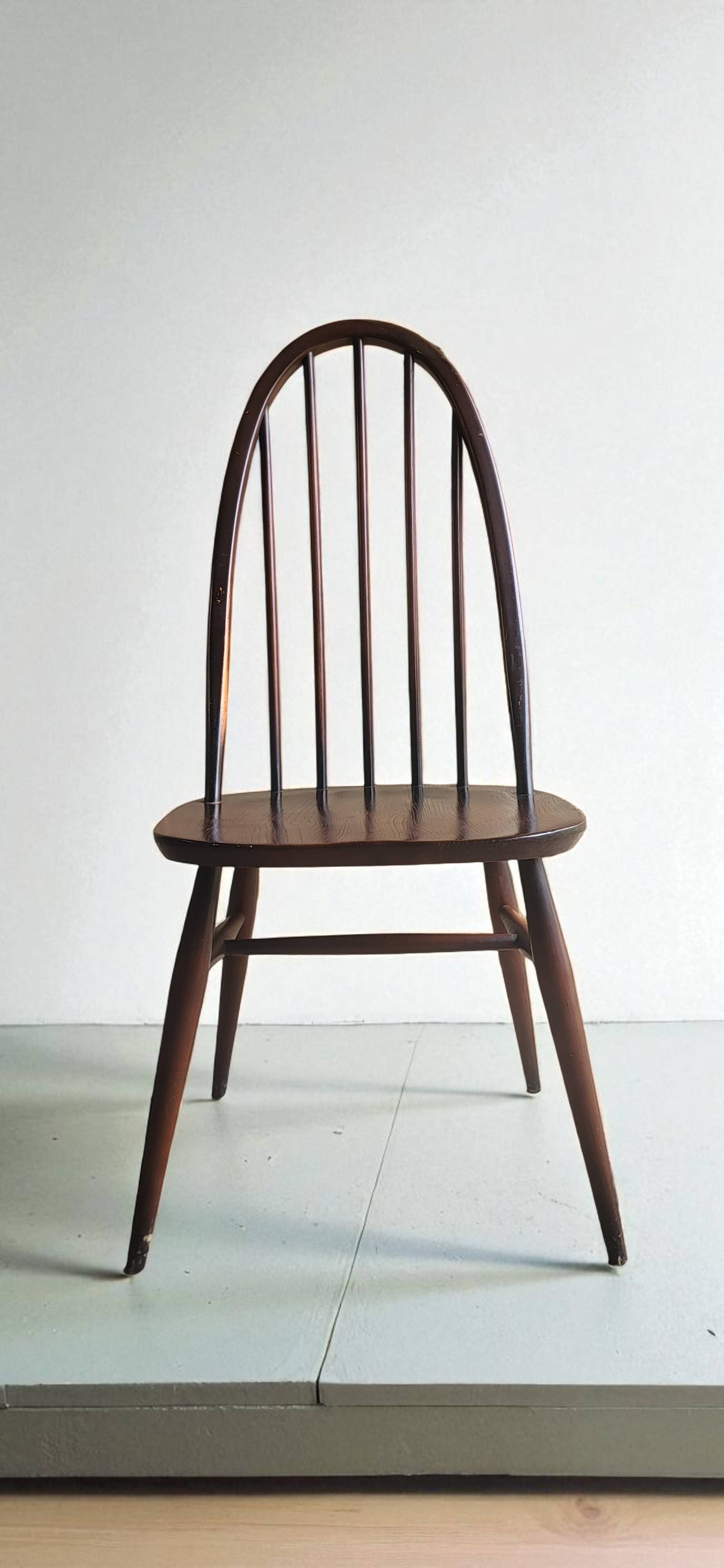 6 Quaker Windsor chairs / armchairs, Ercol 1950s