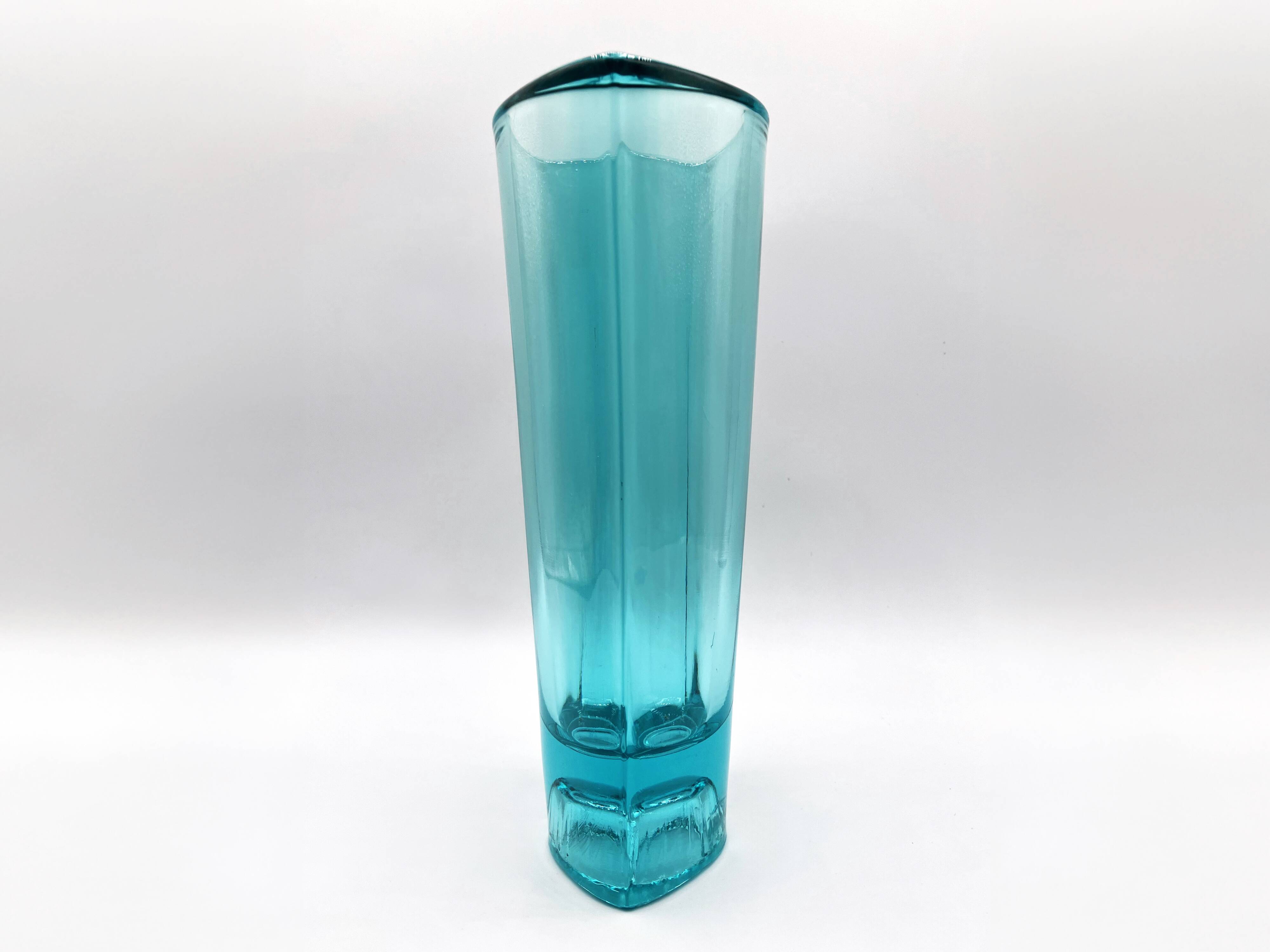 Sklo union vase • rosice glassware • design milos filip, 1960