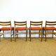 4 chaises scandinave 1960
