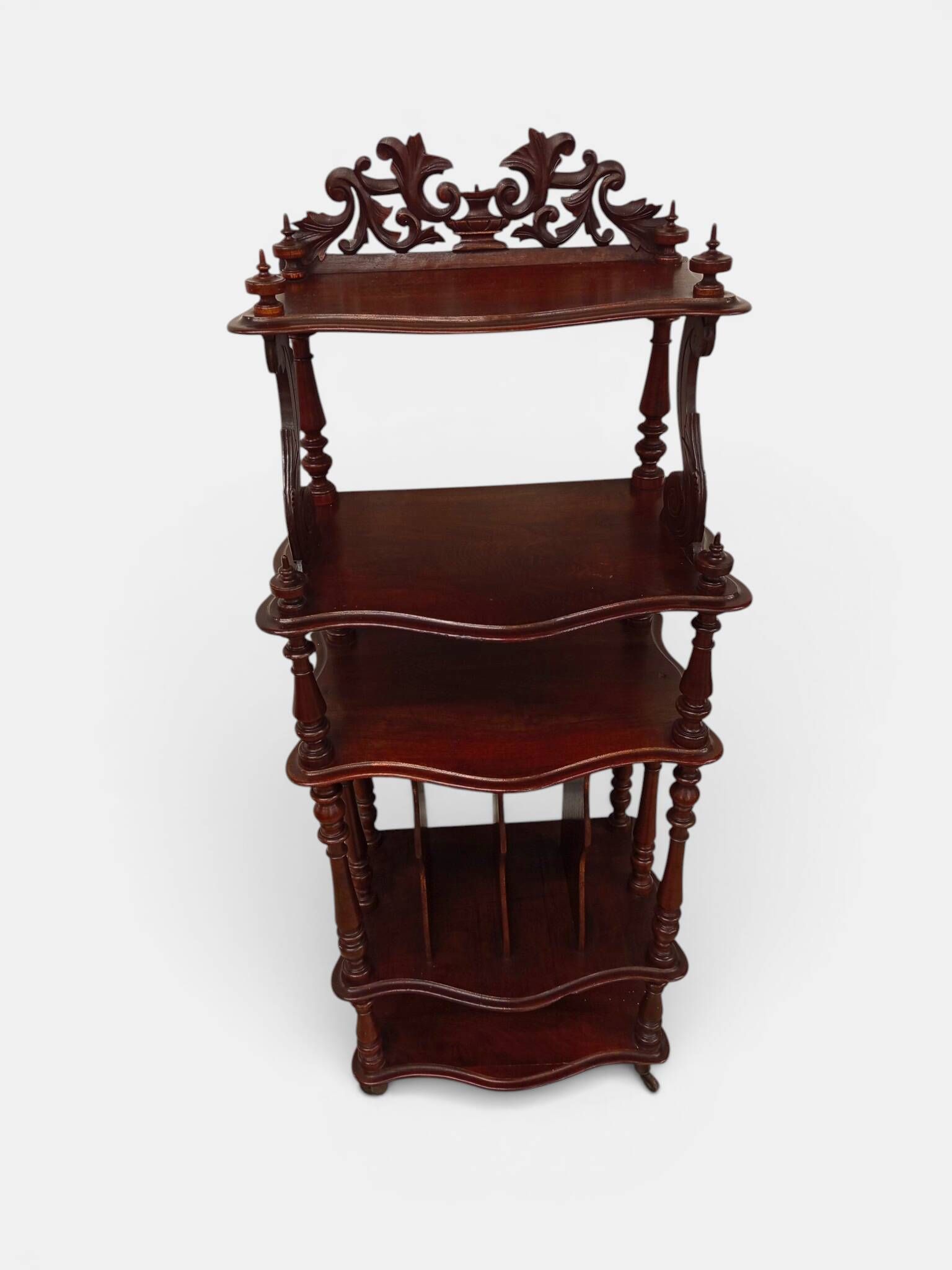 Partition and music cabinet Napoleon III in red wood – Late 19th century
