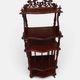 Partition and music cabinet Napoleon III in red wood – Late 19th century