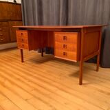 Double-sided desk by Arne Vodder, Brouer Møbelfabrik, Denmark, 1960s