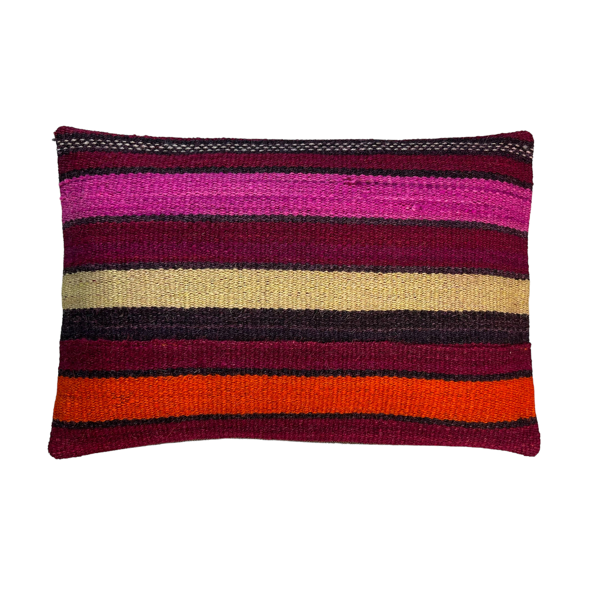 Vintage turkish kilim cushion cover, 30 x 50 cm