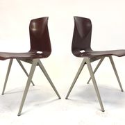 Lot of 4 vintage chairs Galvanitas S22 in the Netherlands
