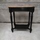 Console d'applique laqué noir sur chêne marbre de brèche pâté de foie style Napoléon III