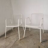 Pair of EMU Metal Chairs, Rio model