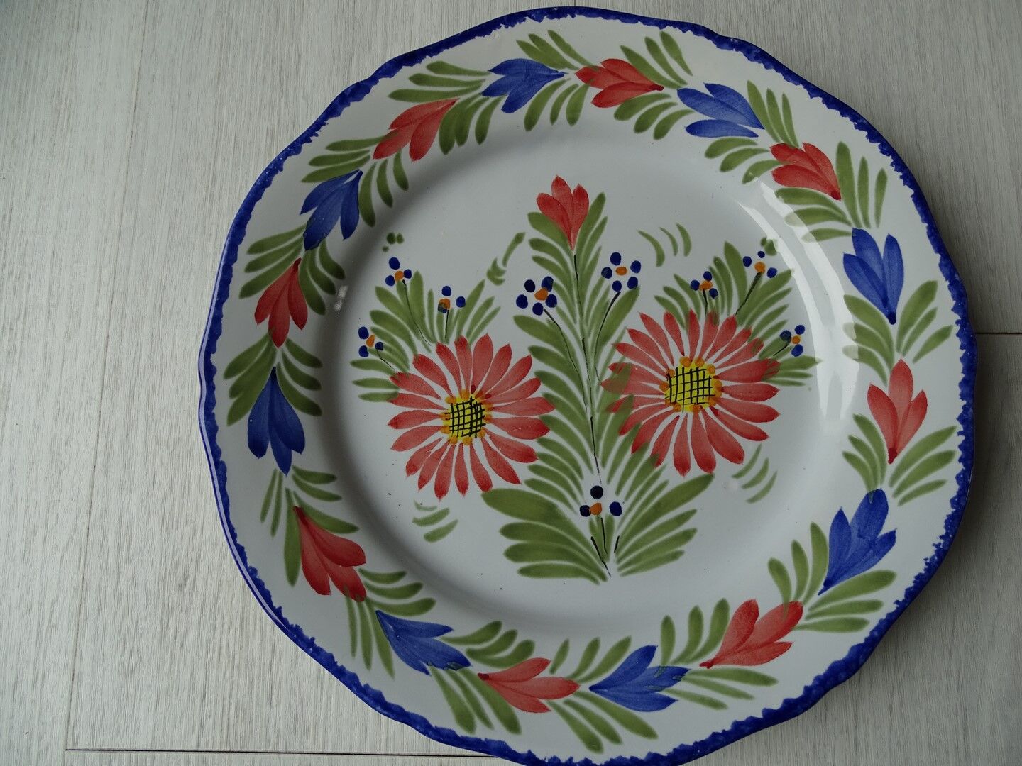 Flowery Henriot Plate