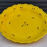 Vintage earthenware plate signed "F. Sicard"