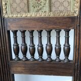 Wood and fabric screen
