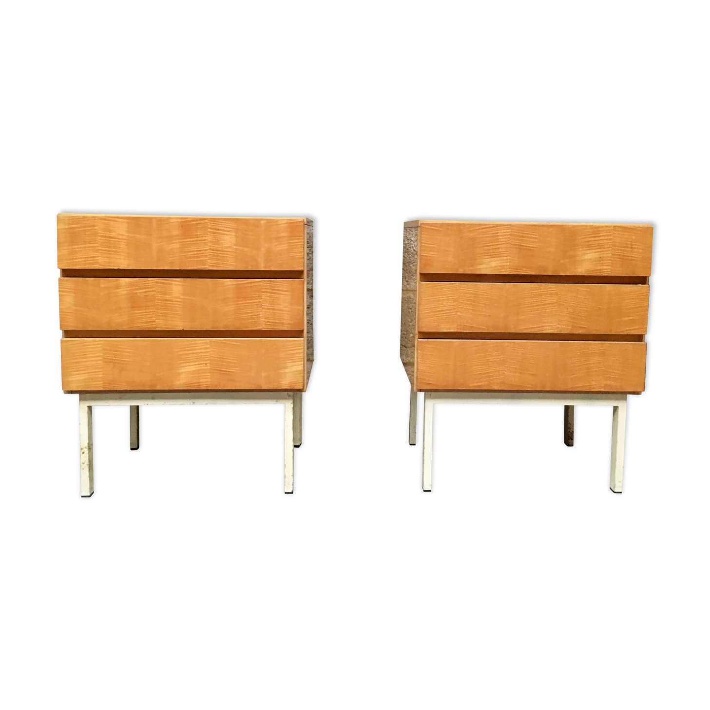 Mini pair of dresser bedside bedside end of vintage sofa 1950
