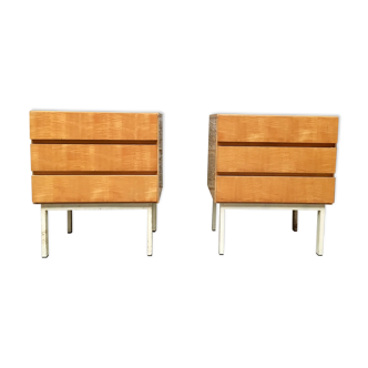 Mini pair of dresser bedside bedside end of vintage sofa 1950