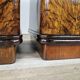 1940 Art Decò nightstands in walnut with door and shelf