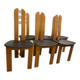 Chaises de salle à manger italiennes vintage par Effezeta