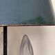 Three-light bouillotte lamp in gold metal, desk lamp.